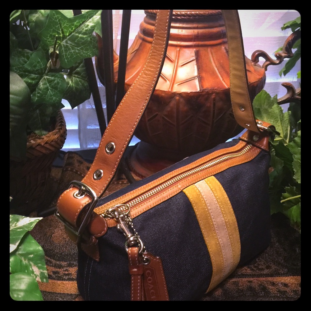 Coach denim bag